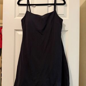 Lululemon Athletica Align Black Dress Size 10 Built in Shorts & Bra w Pads